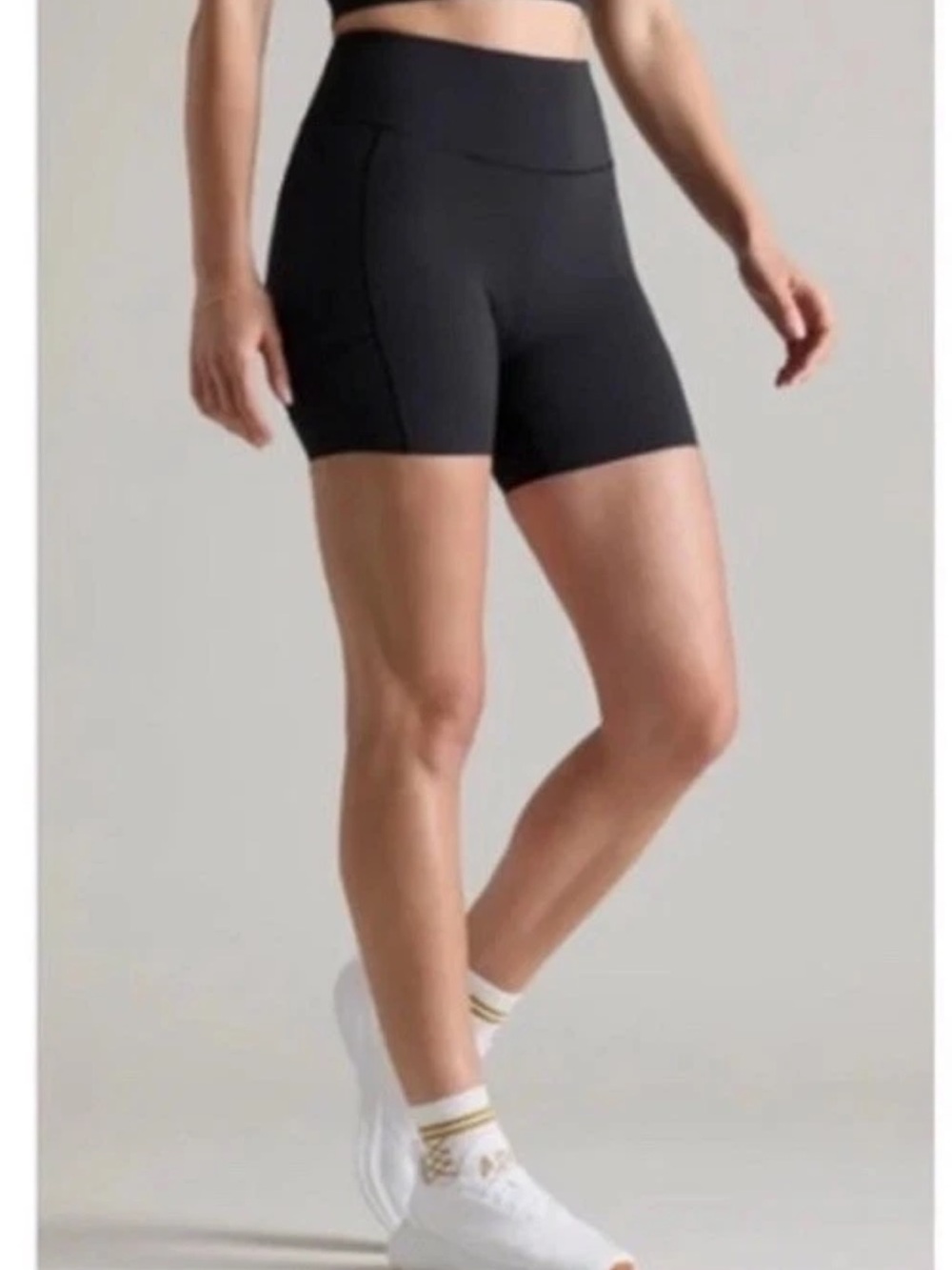 Rhone High-Waist Black Women's Active Shorts